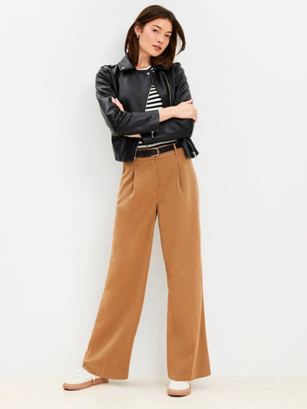 Peyton Trouser Pants in Heathered Brushed Flannel